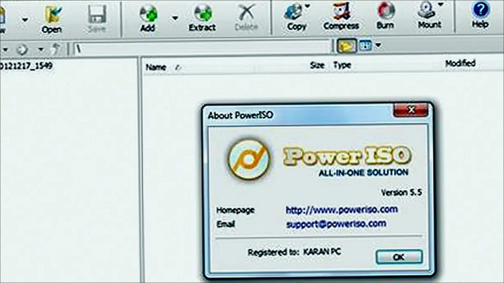 PowerISO tools